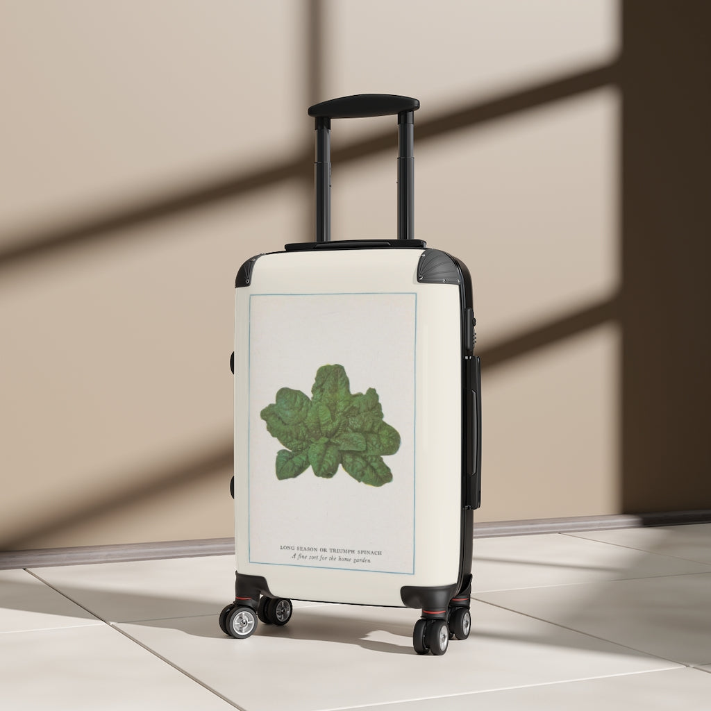 Geotrott Long Season Or Triumph Spinach Farm Collection Cabin Suitcase Extended Storage Adjustable Telescopic Handle Double Wheeled Polycarbonate Hard-Shell Built-In Lock