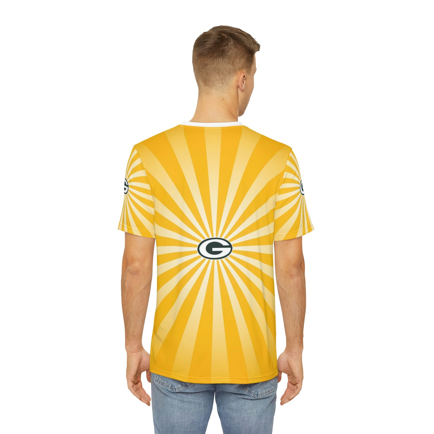 Geotrott Nfl Green Bay Packers Men'S Polyester All Over Print Tee T-Shirt