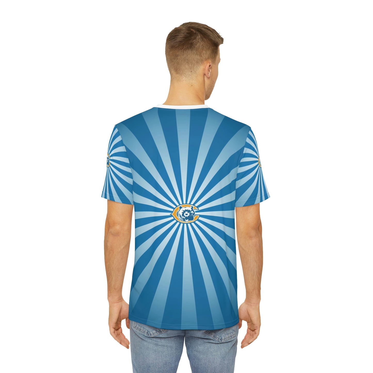 Geotrott Nfl Detroit Lions Men'S Polyester All Over Print Tee T-Shirt
