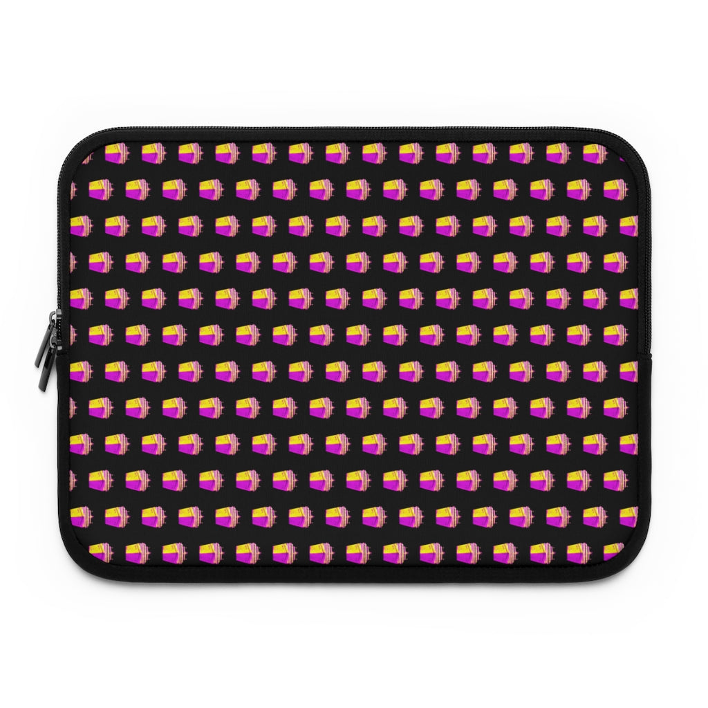 Getrott Pink Cruise Ships Pattern White Laptop Sleeve-Laptop Sleeve-Geotrott