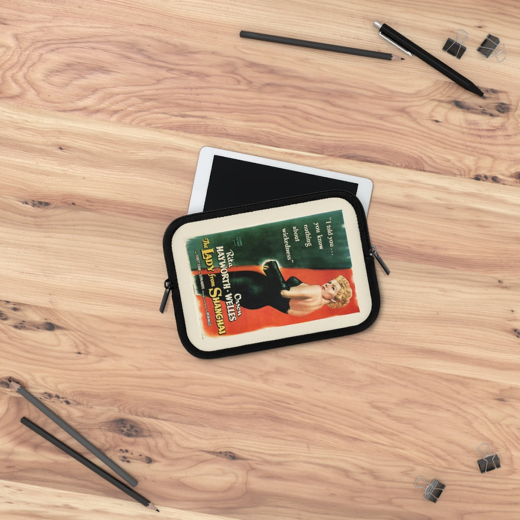 Geotrott The Lady From Shanghai Movie Poster Red Laptop Sleeve