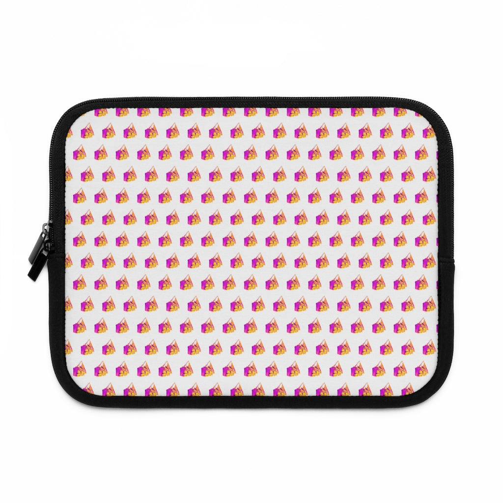 Getrott Old Sail Ships Pattern White Laptop Sleeve-Laptop Sleeve-Geotrott