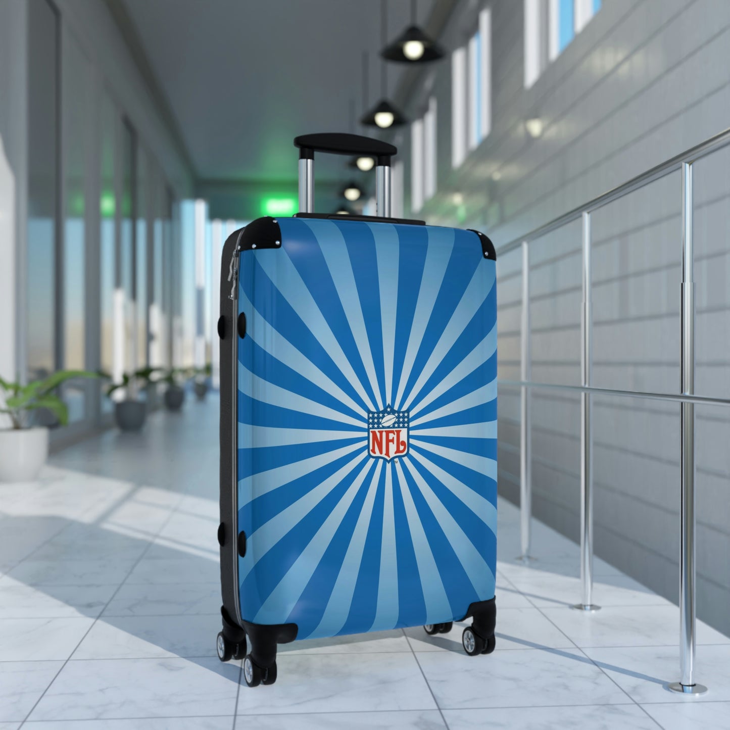 Geotrott NFL Logo National Football League NFL Team Logo Cabin Suitcase Rolling Luggage Checking Bag-Bags-Geotrott