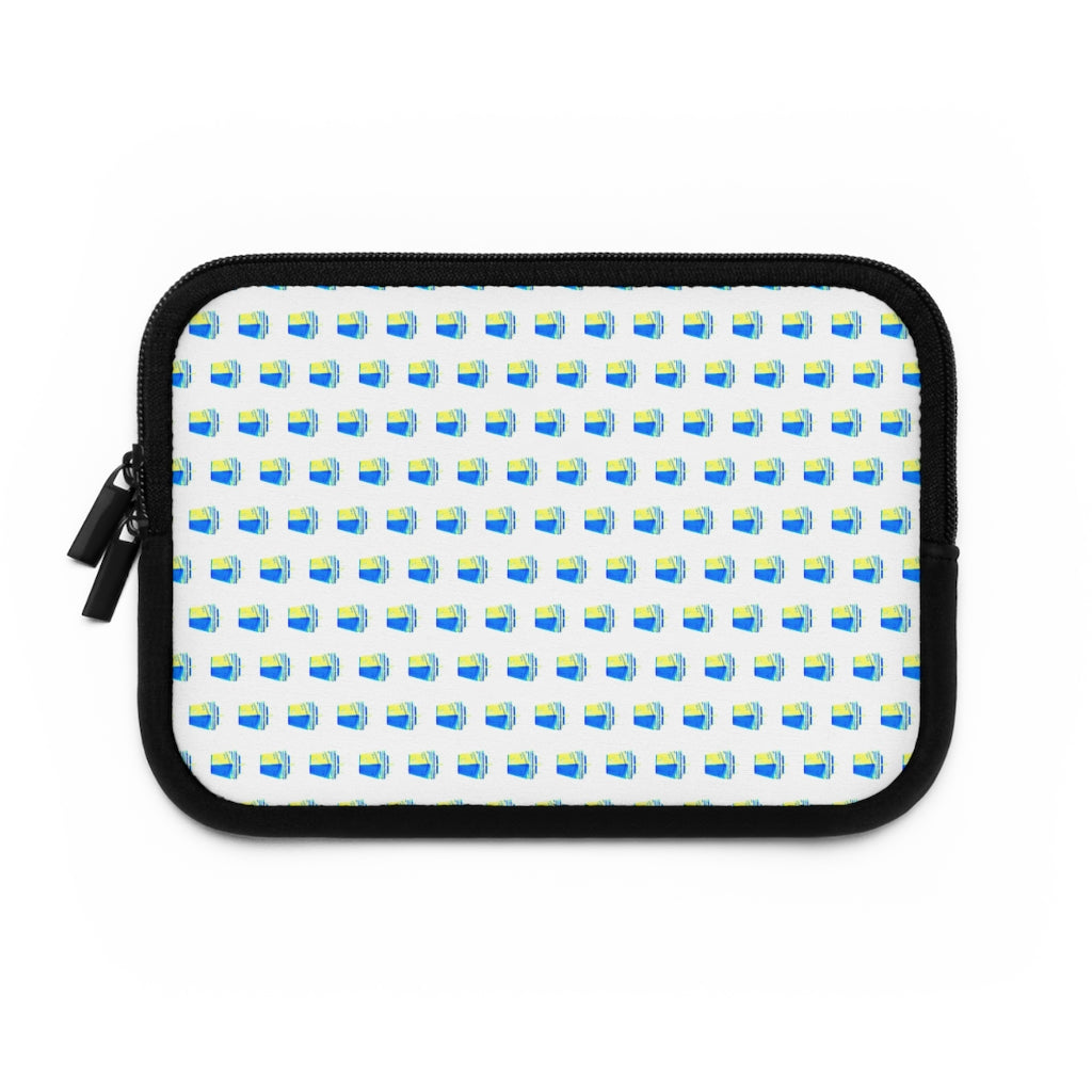 Geotrott Old Blue Cruise Ships Pattern White Laptop Sleeve