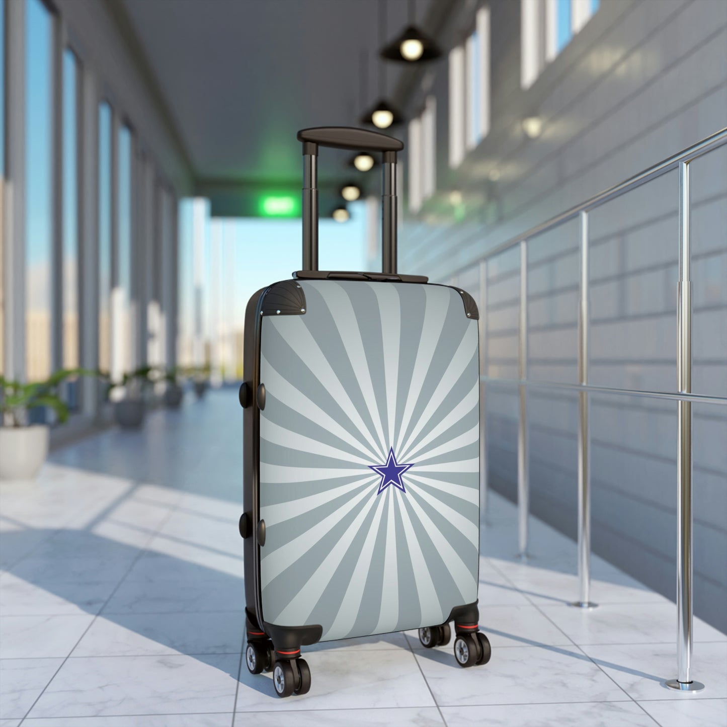 Geotrott Dallas Cowboys National Football League Nfl Team Logo Cabin Suitcase Rolling Luggage Checking Bag