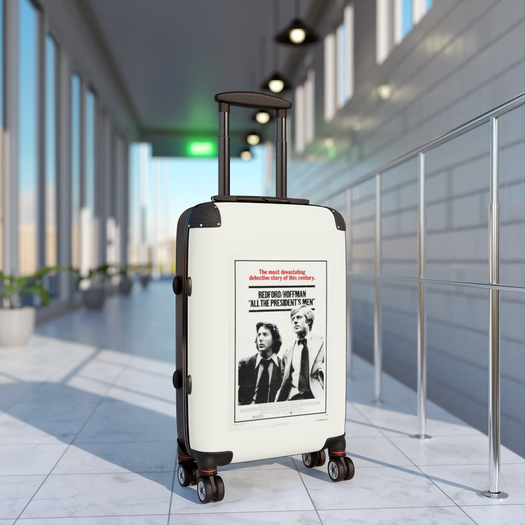 Getrott All The Presidents Men Movie Poster Collection Cabin Suitcase Extended Storage Adjustable Telescopic Handle Double wheeled Polycarbonate Hard-shell Built-in Lock-Bags-Geotrott