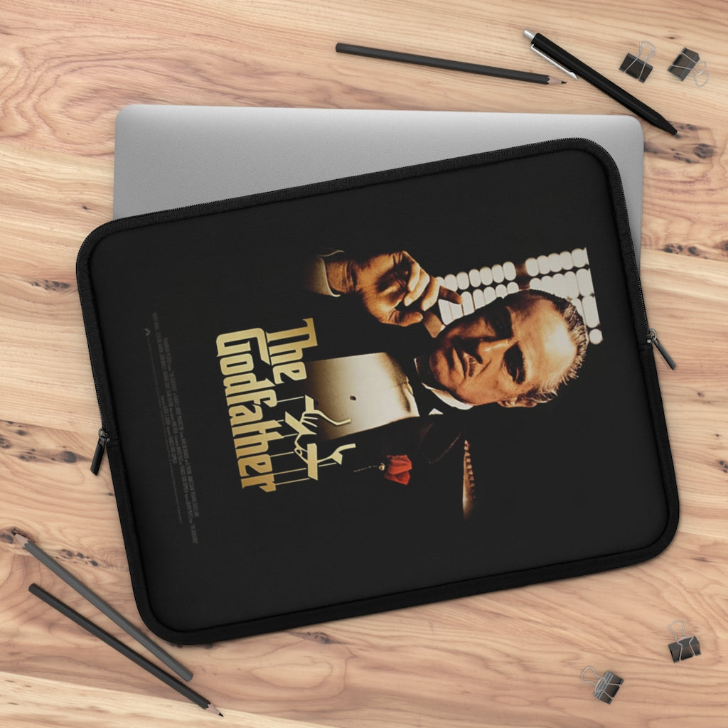 Geotrott The Godfather Movie Poster White Laptop Sleeve