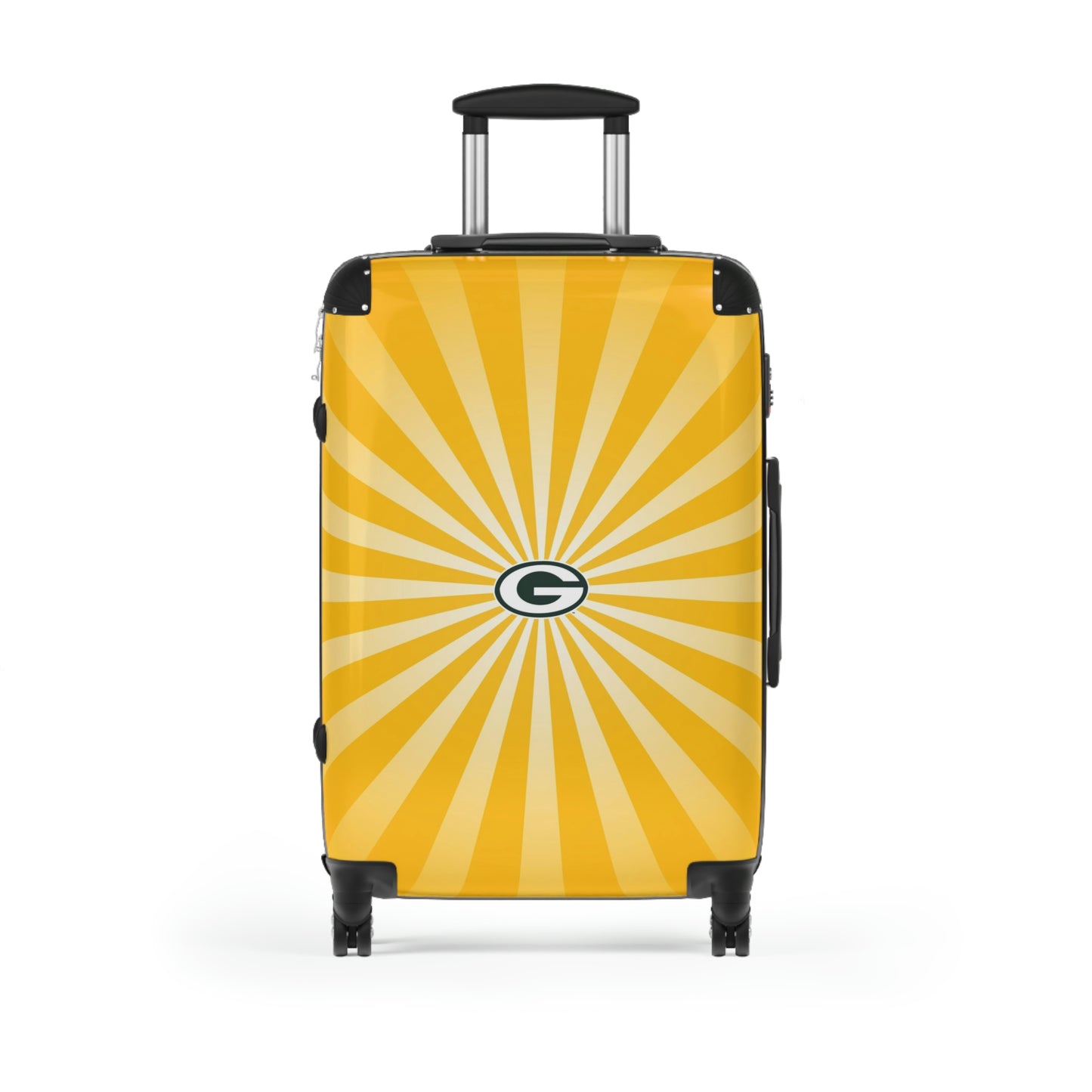 Geotrott Greenbay Packers National Football League Nfl Team Logo Cabin Suitcase Rolling Luggage Checking Bag