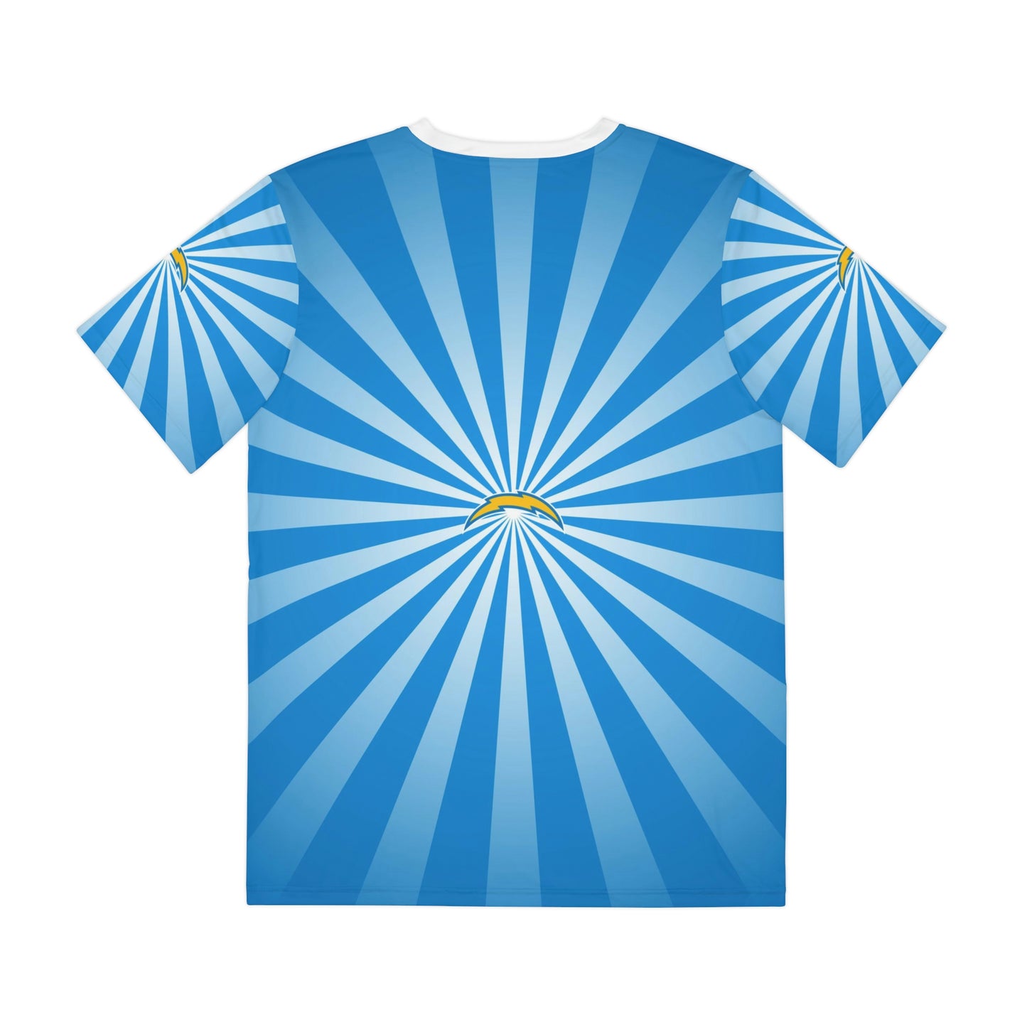Geotrott NFL Los Angeles Chargers Men's Polyester All Over Print Tee T-Shirt-All Over Prints-Geotrott