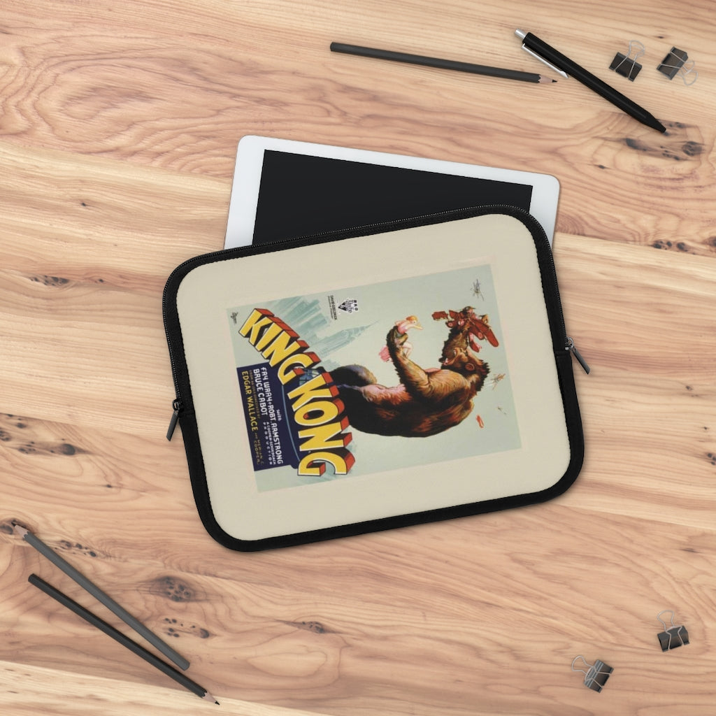 Geotrott King Kong Movie Poster Red Laptop Sleeve