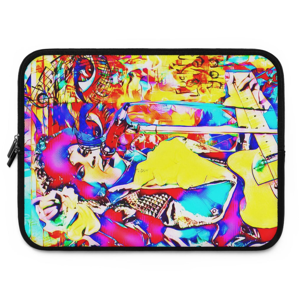 Getrott Graffiti of Prince Pattern Eddy Bogaert Laptop Sleeve-Laptop Sleeve-Geotrott