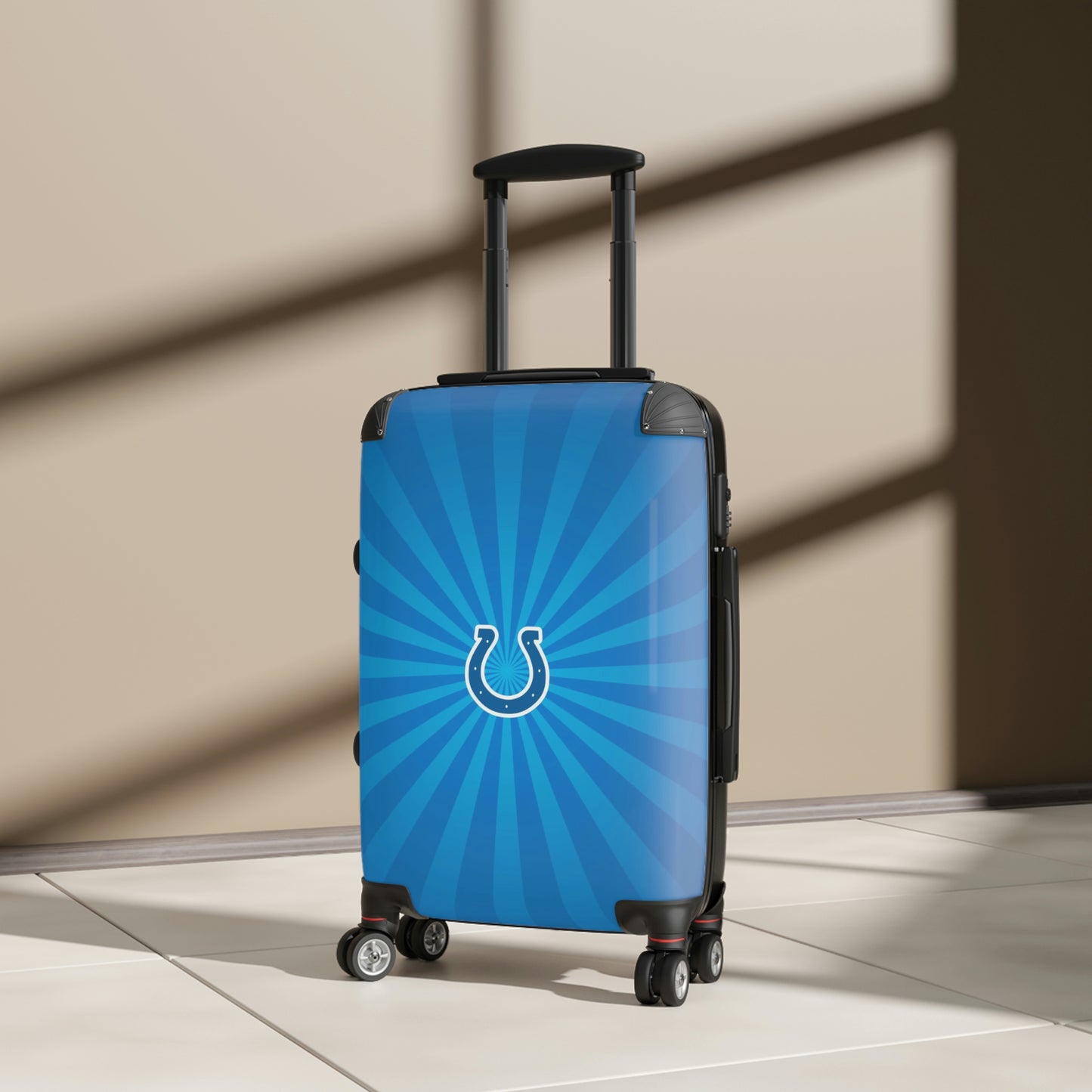 Geotrott Indianapolis Colts National Football League Nfl Team Logo Cabin Suitcase Rolling Luggage Checking Bag