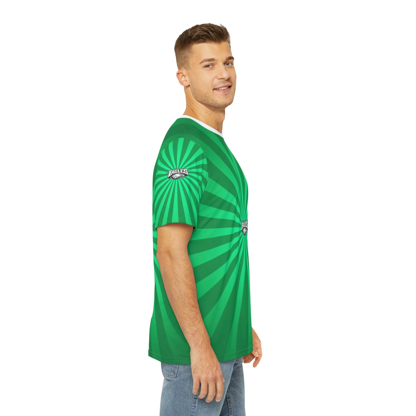 Geotrott NFL Philadelphia Eagles Men's Polyester All Over Print Tee T-Shirt-All Over Prints-Geotrott