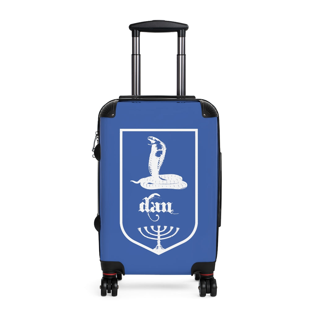 Getrott Tribes of Israel Dan Blue Cabin Suitcase Extended Storage Adjustable Telescopic Handle Double wheeled Polycarbonate Hard-shell Built-in Lock-Bags-Geotrott
