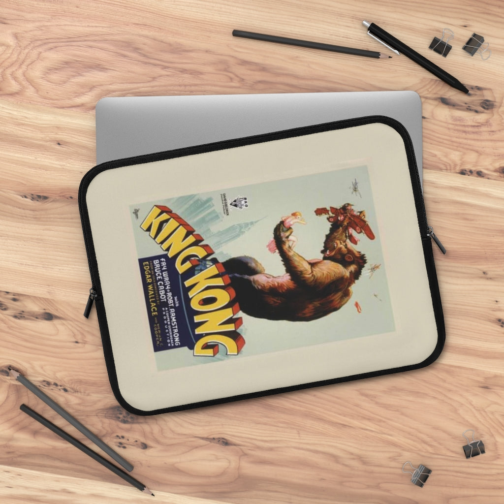 Geotrott King Kong Movie Poster Red Laptop Sleeve