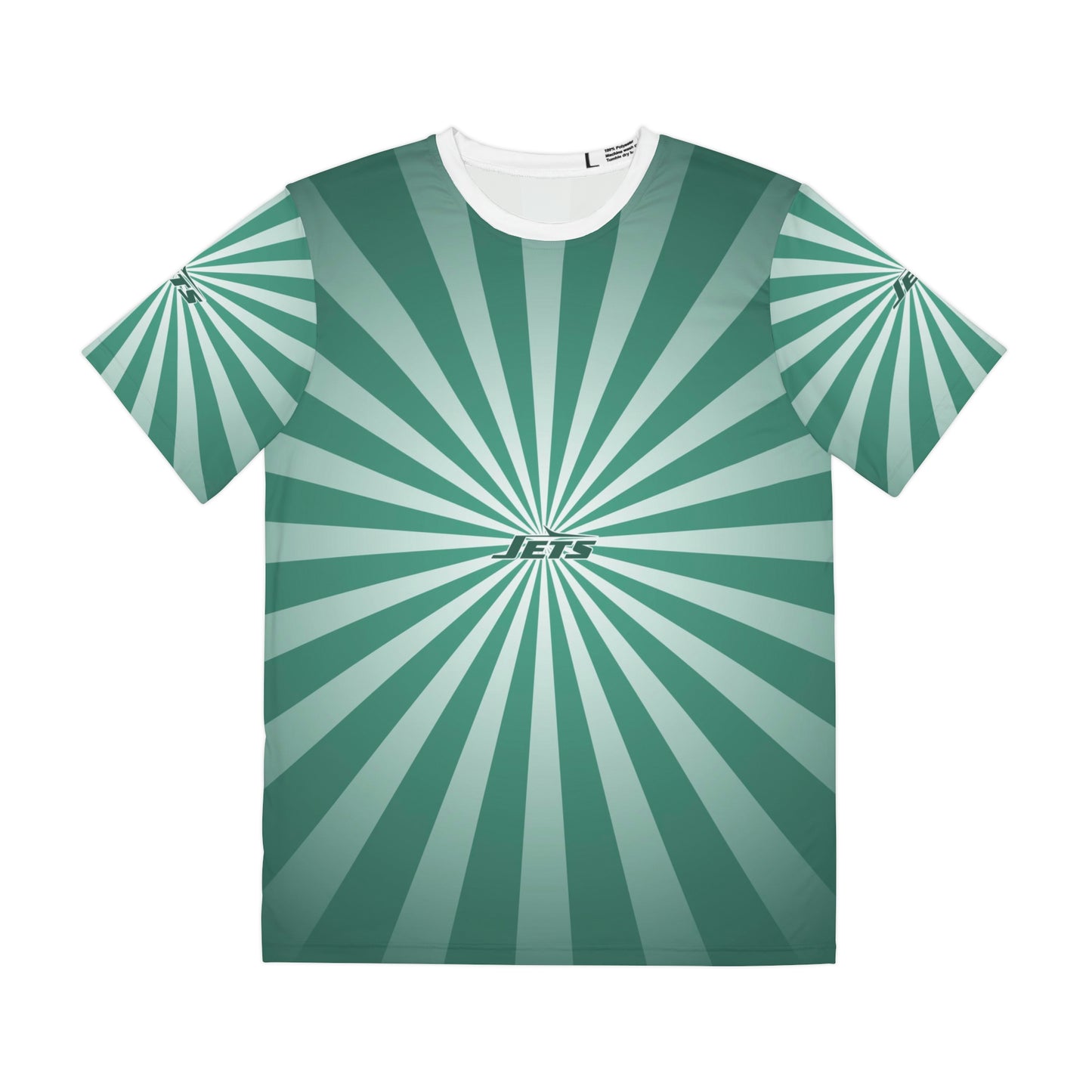 Geotrott NFL New York Jets Men's Polyester All Over Print Tee T-Shirt-All Over Prints-Geotrott