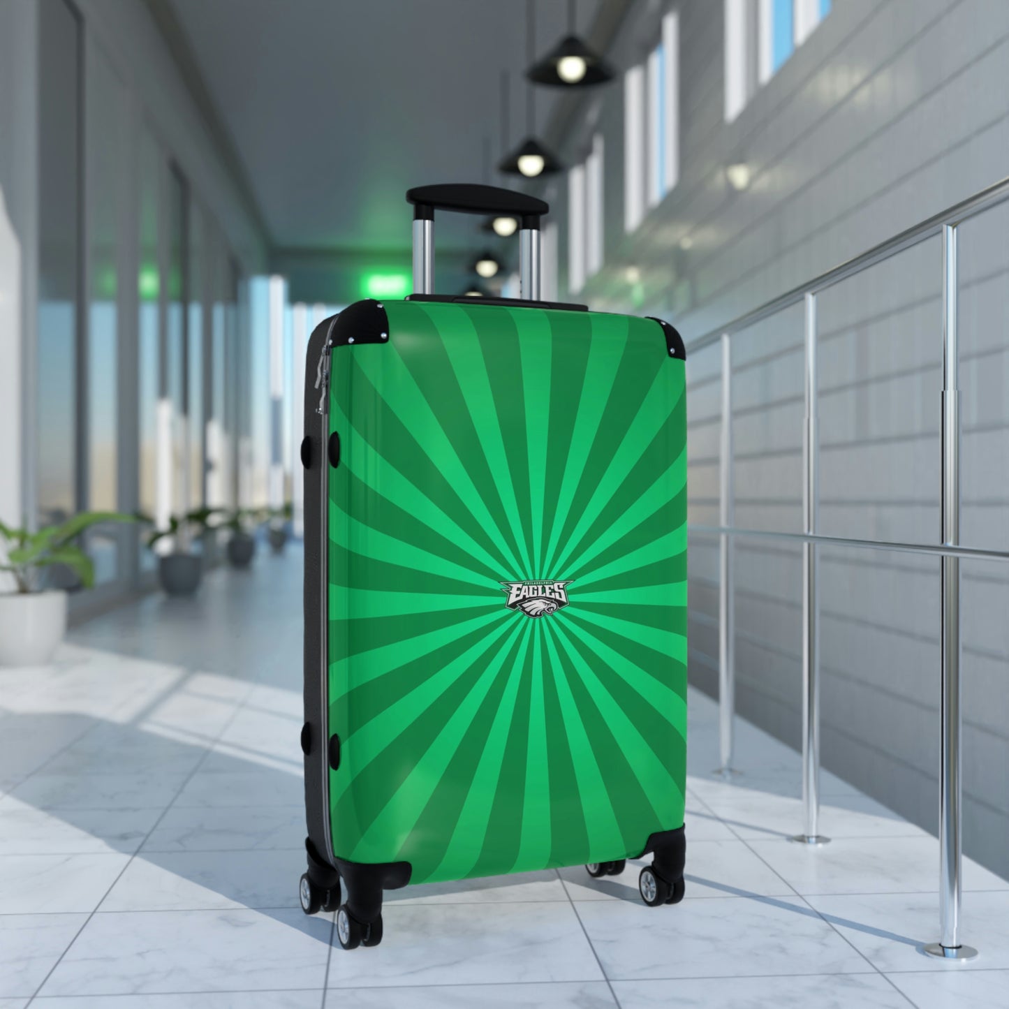 Geotrott Philadelphia Eagles2 National Football League Nfl Team Logo Cabin Suitcase Rolling Luggage Checking Bag