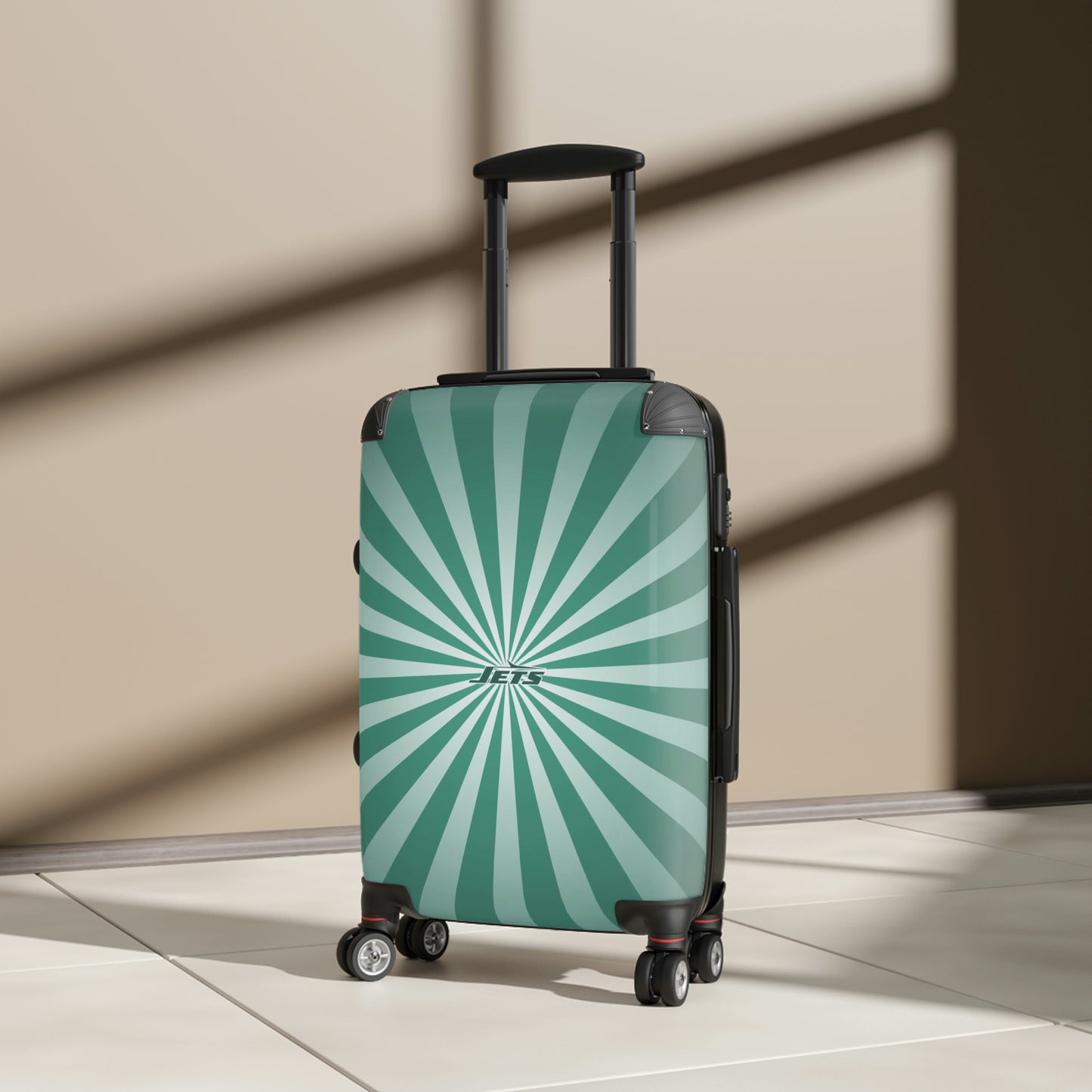 Geotrott New York Jets National Football League NFL Team Logo Cabin Suitcase Rolling Luggage Checking Bag-Bags-Geotrott