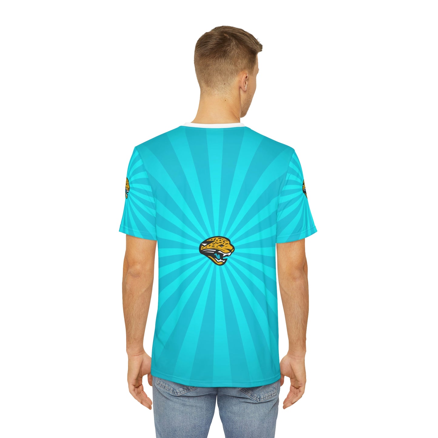Geotrott NFL Jacksonville Jaguars Men's Polyester All Over Print Tee T-Shirt-All Over Prints-Geotrott