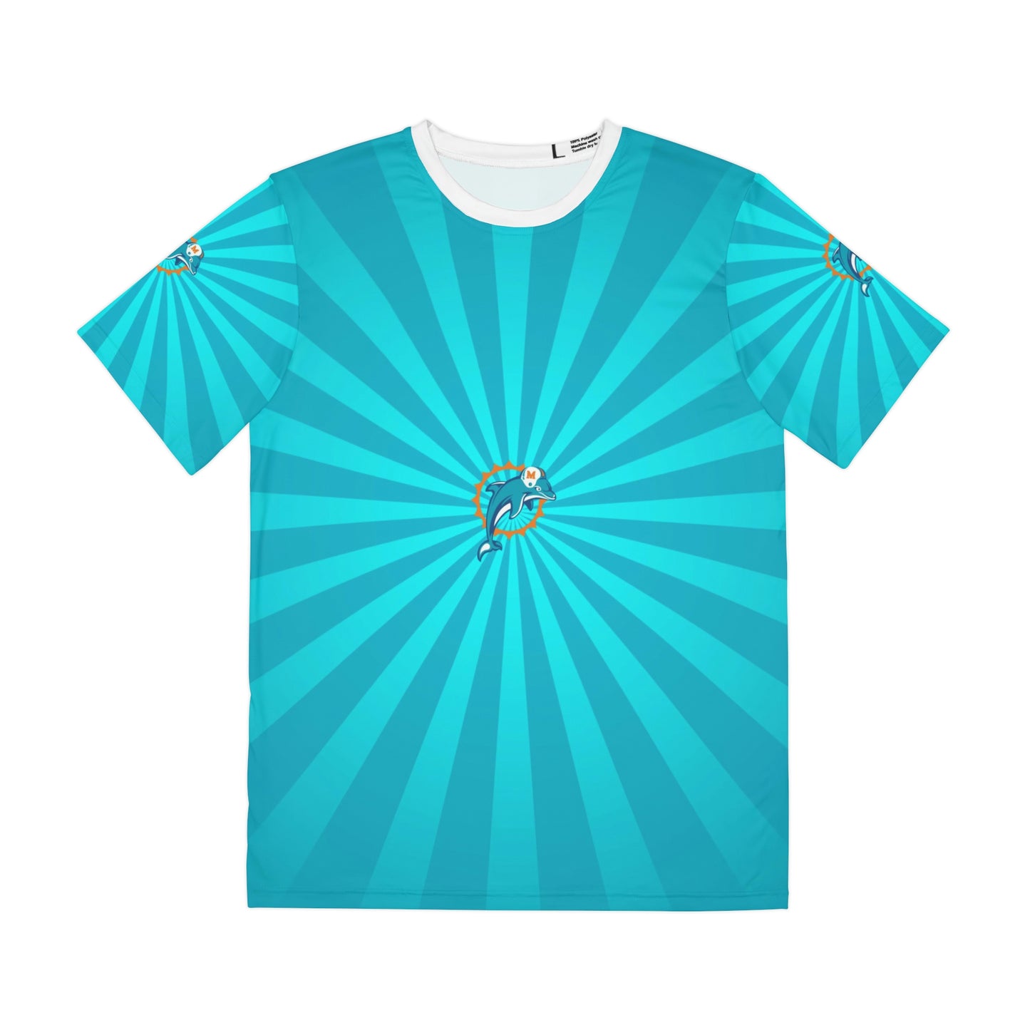 Geotrott Nfl Miami Dolphins Men'S Polyester All Over Print Tee T-Shirt