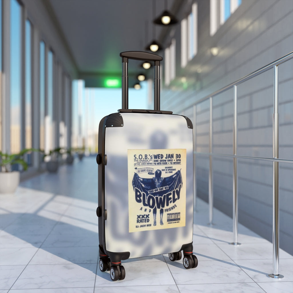 Geotrott S O B Club Nyc Shake Your Thang With Blowfly And Friends Dj Jazzy Nice The Grove Academy Party Flyer Cabin Suitcase Extended Storage Adjustable Telescopic Handle Double Wheeled Polycarbonate Hard-Shell Built-In Lock