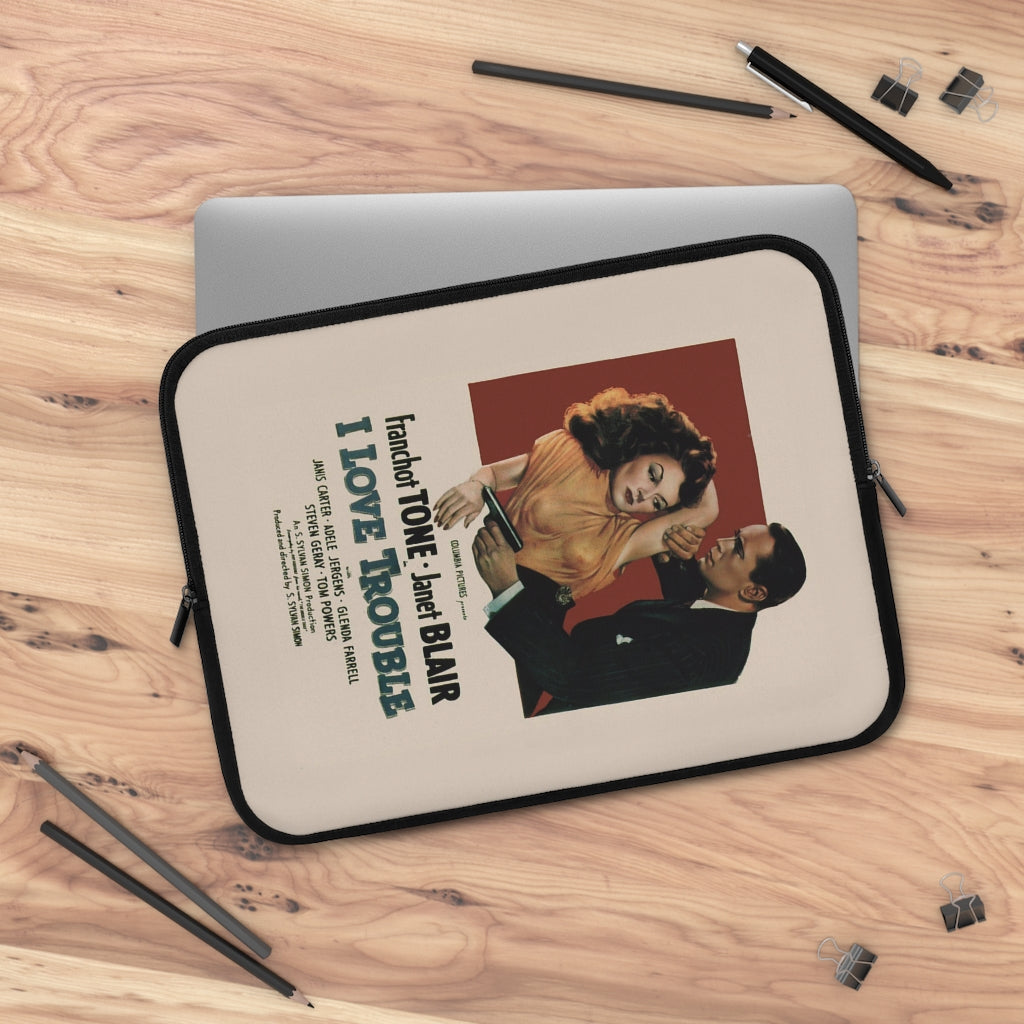Geotrott I Love Trouble Movie Poster Laptop Sleeve
