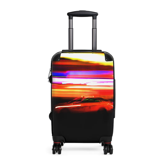 Geotrott New York City Taxi Motion Photography Cabin Suitcase Extended Storage Adjustable Telescopic Handle Double Wheeled Polycarbonate Hard-Shell Built-In Lock