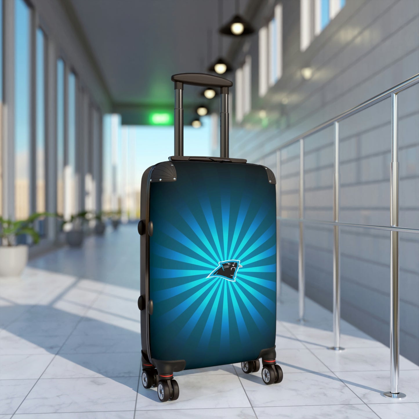 Geotrott Carolina Panthers National Football League NFL Team Logo Cabin Suitcase Rolling Luggage Checking Bag-Bags-Geotrott
