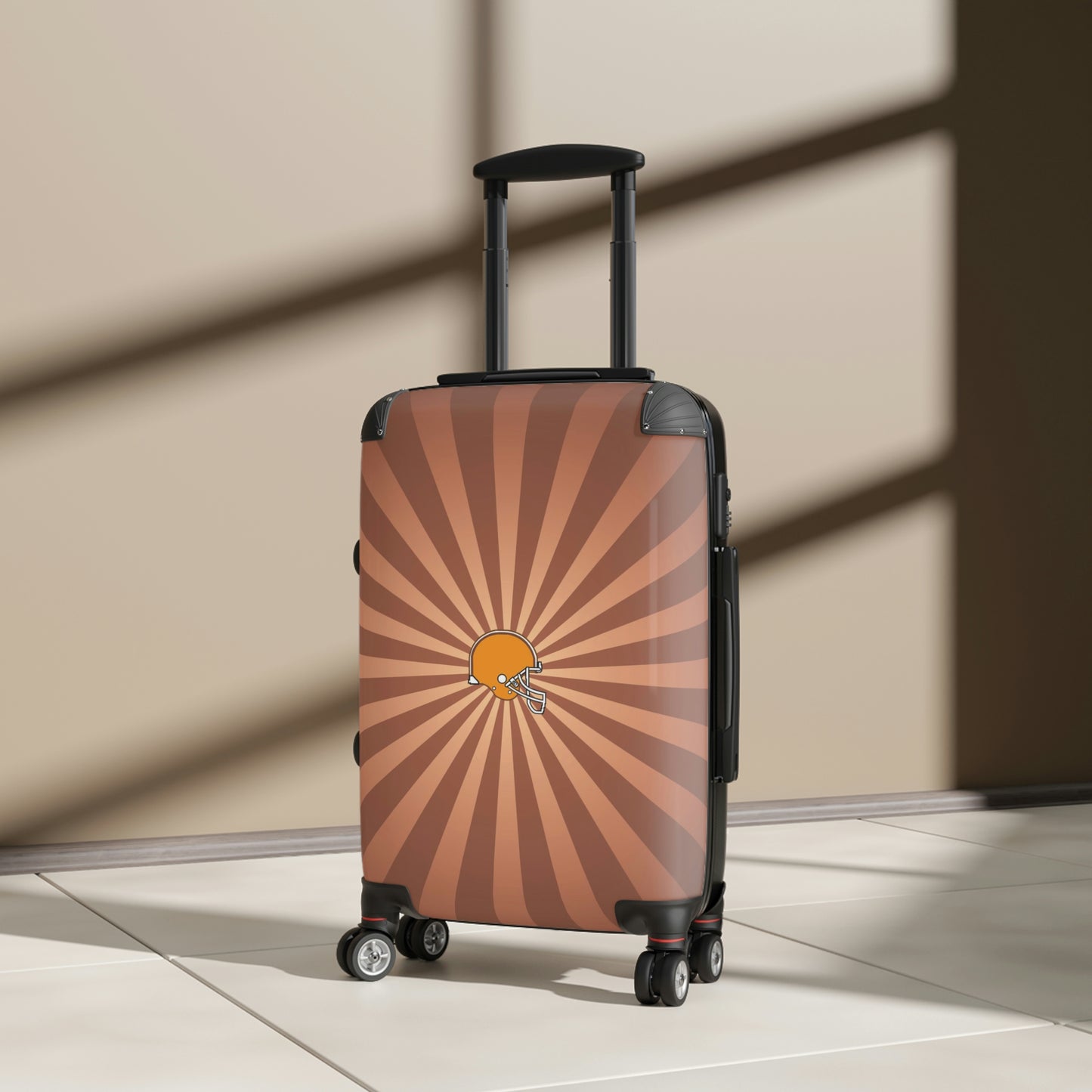 Geotrott Cleveland Browns National Football League Nfl Team Logo Cabin Suitcase Rolling Luggage Checking Bag