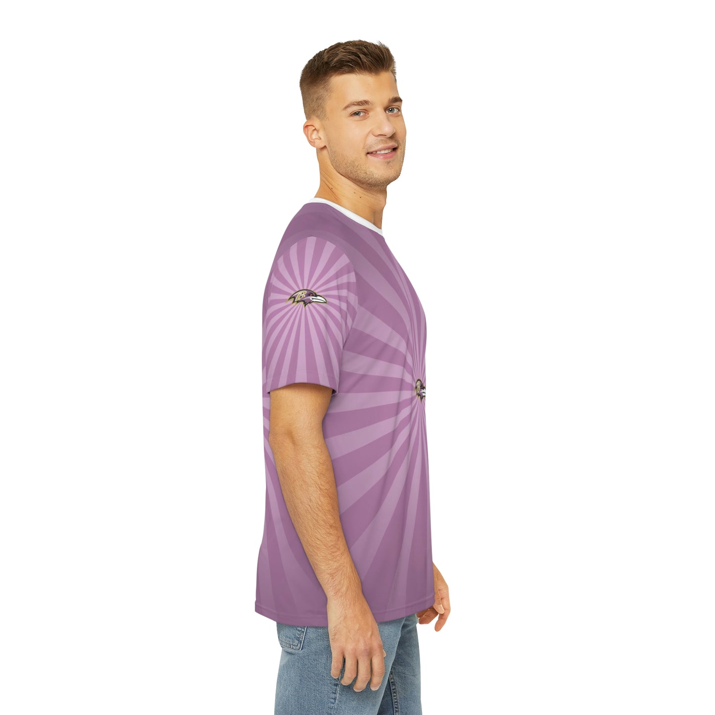 Geotrott NFL Baltimore Ravens Men's Polyester All Over Print Tee T-Shirt-All Over Prints-Geotrott