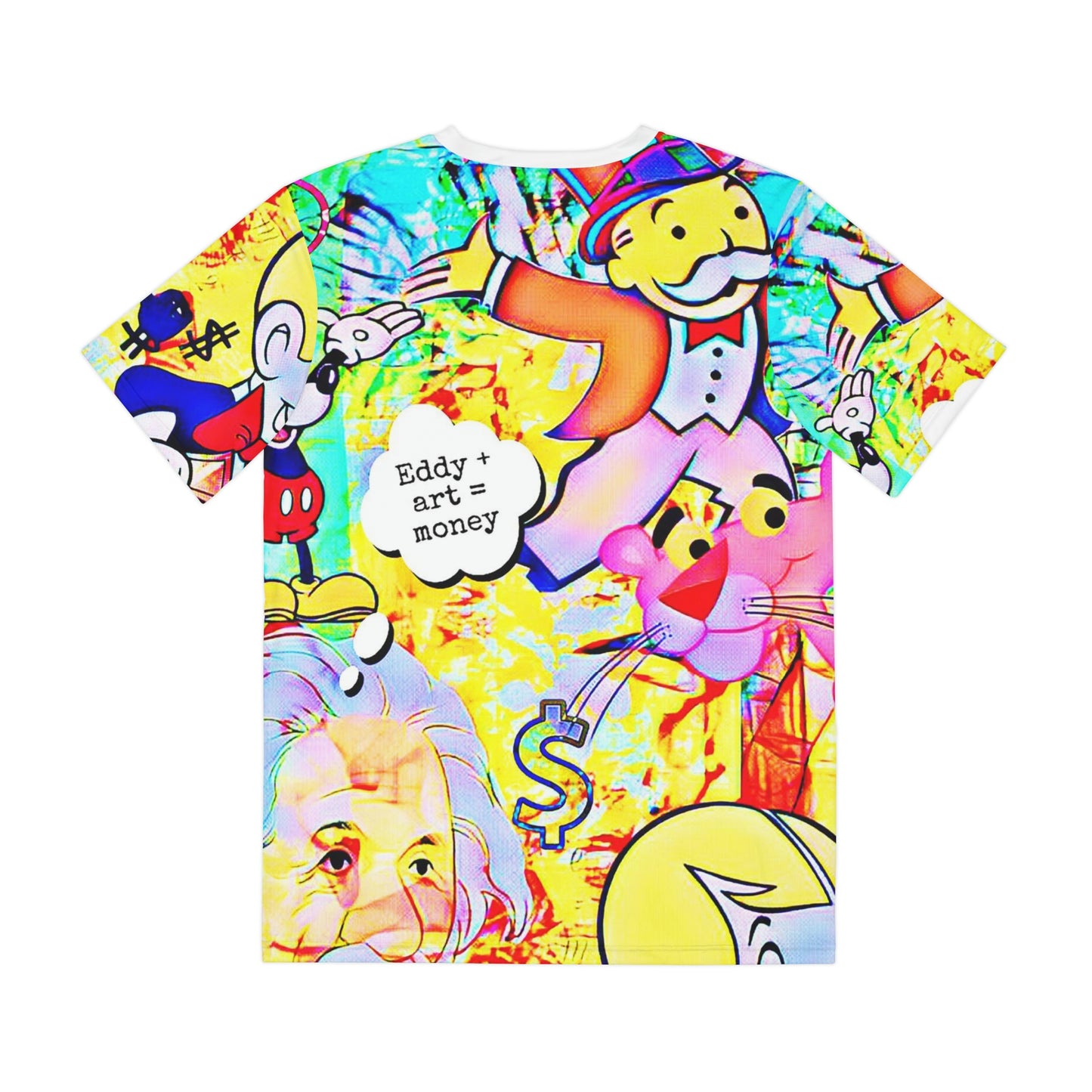 Copy Of Copy Of Copy Of Eddy Bogaert Graffiti Bieber Statue Of Liberty Art Men'S Polyester Tee (Aop)