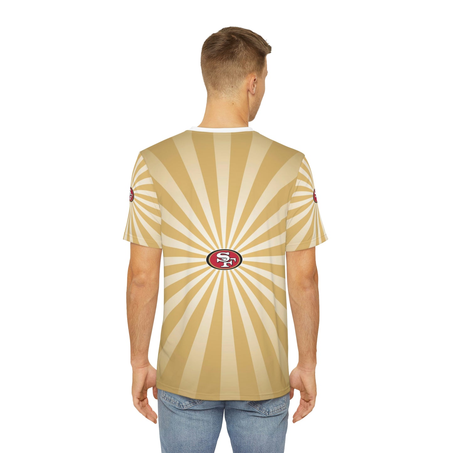 Geotrott Nfl San Francisco Men'S Polyester All Over Print Tee T-Shirt
