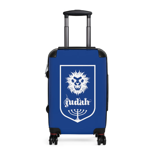 Geotrott Tribes Of Israel Judah Blue Cabin Suitcase Extended Storage Adjustable Telescopic Handle Double Wheeled Polycarbonate Hard-Shell Built-In Lock