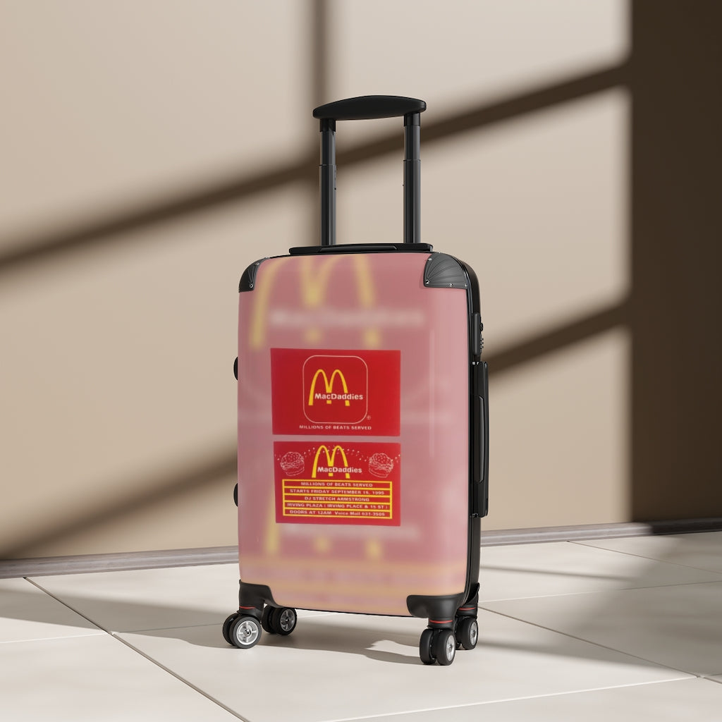 Geotrott Macdaddies Nightclub Irving Place Dj Stretch Amstrong Millions Of Beats Served Cabin Suitcase Extended Storage Adjustable Telescopic Handle Double Wheeled Polycarbonate Hard-Shell Built-In Lock