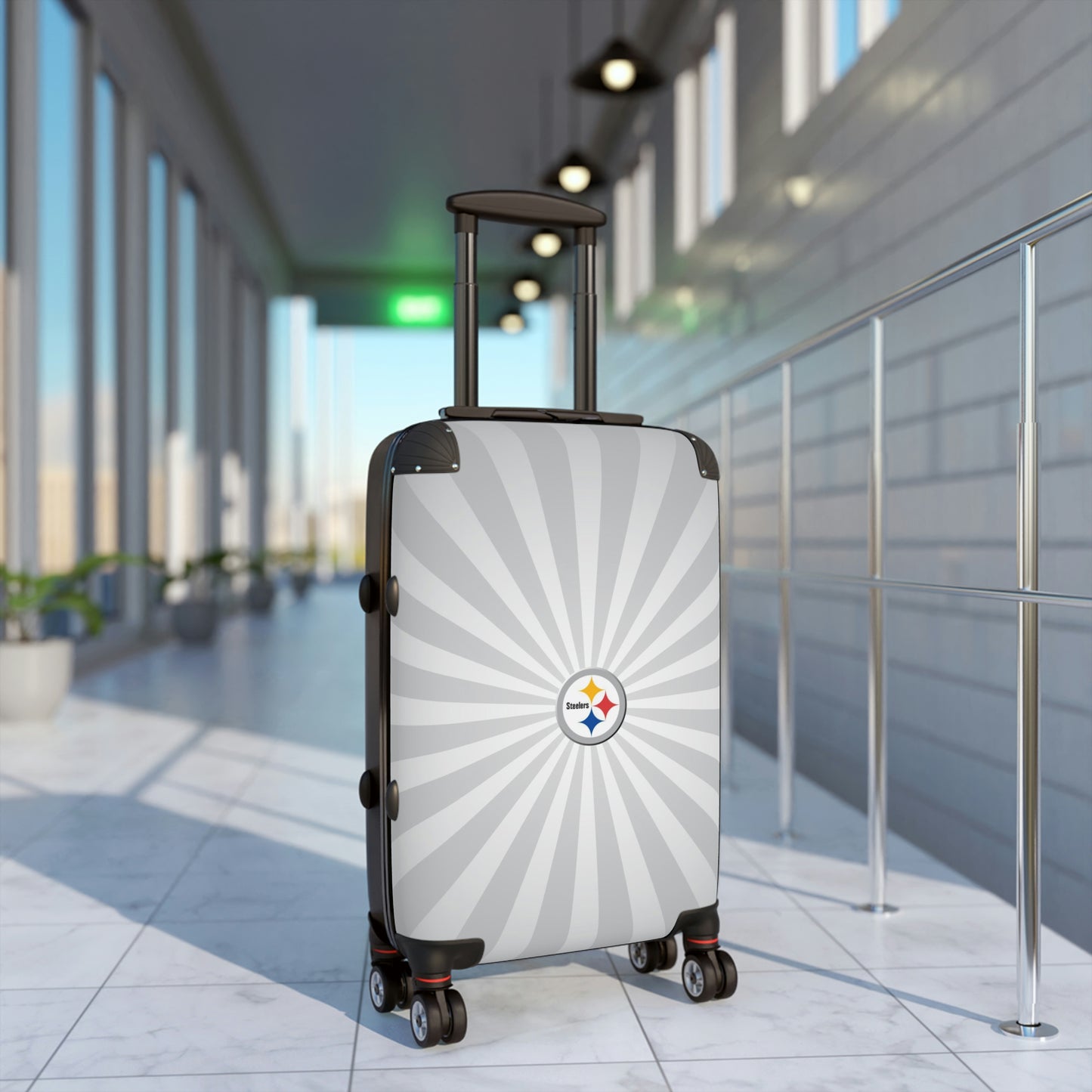 Geotrott Pittsburgh Steelers National Football League Nfl Team Logo Cabin Suitcase Rolling Luggage Checking Bag