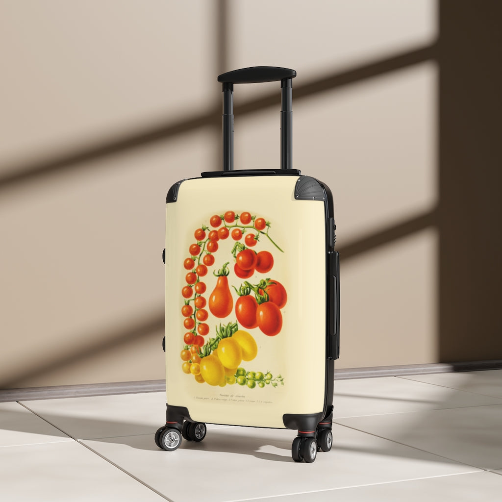 Getrott Varietes de Tomates Tomatoes Farm Collection Cabin Suitcase Inner Pockets Extended Storage Adjustable Telescopic Handle Inner Pockets Double wheeled Polycarbonate Hard-shell Built-in Lock