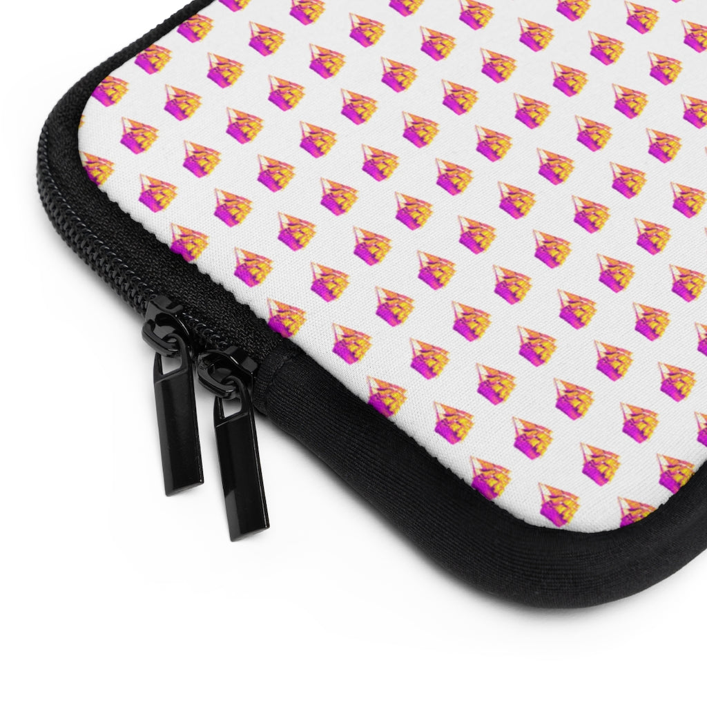Getrott Old Sail Ships Pattern White Laptop Sleeve-Laptop Sleeve-Geotrott