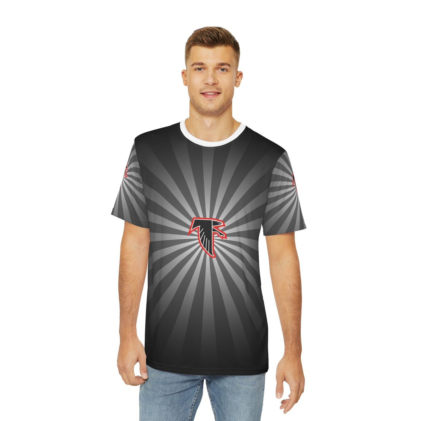 Geotrott NFL Atlanta Falcons Men's Polyester All Over Print Tee T-Shirt-All Over Prints-Geotrott