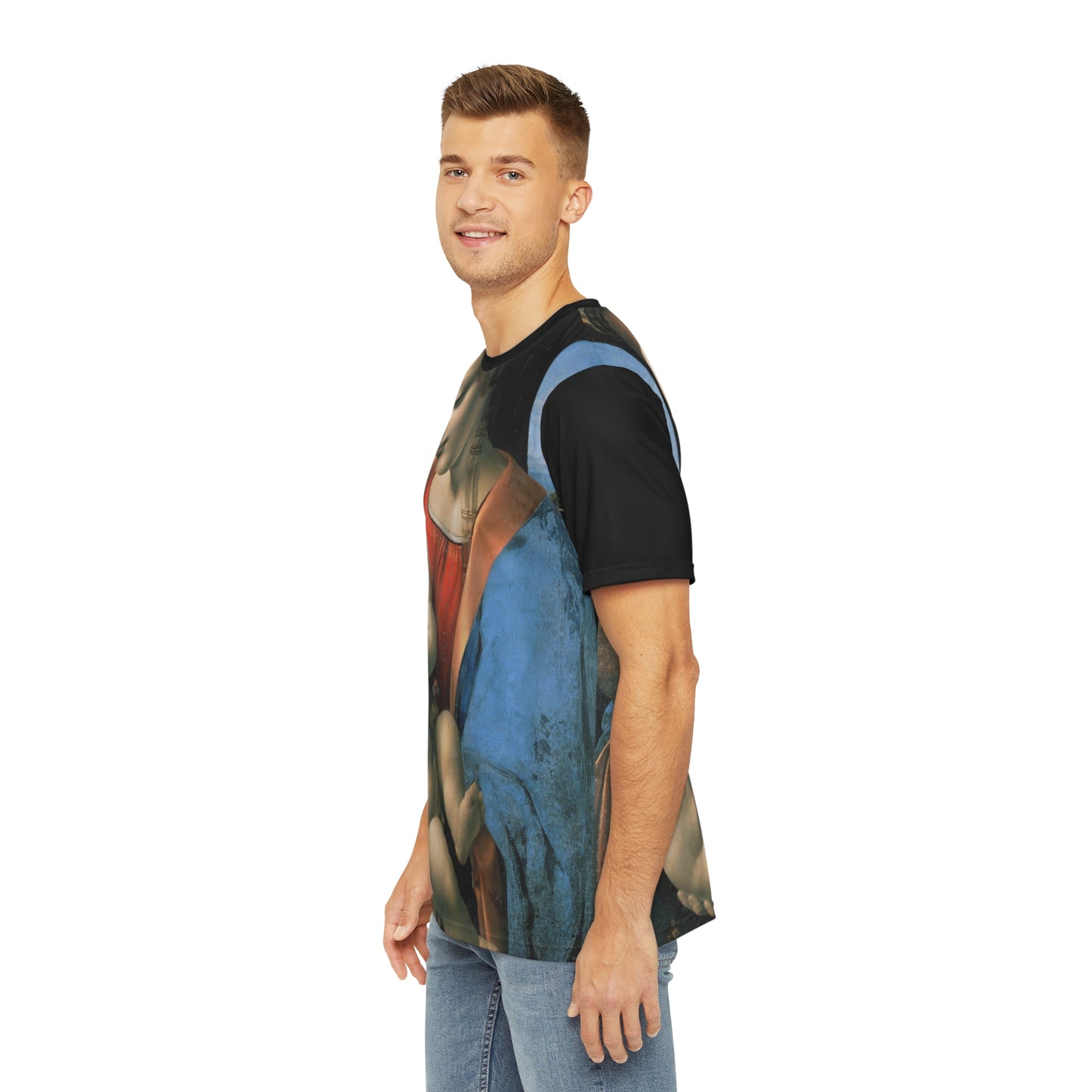 Leonardo Da Vinci Madonna Litta Classic Art Men'S Polyester Tee (Aop)