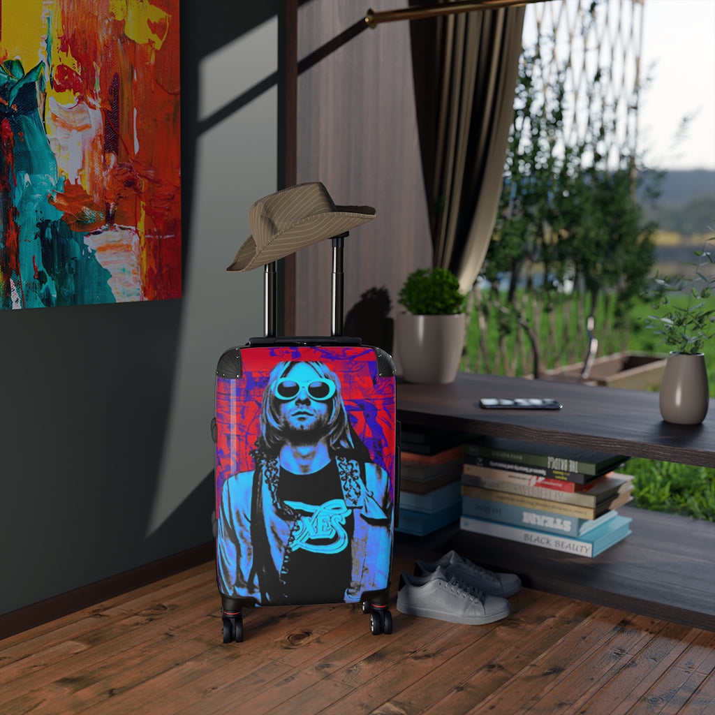 Geotrott Eddy Bogaert Graffiti Art Bambi Kiss Cabin Suitcase 2 Extended Storage Adjustable Telescopic Handle Double Wheeled Polycarbonate Hard-Shell Built-In Lock