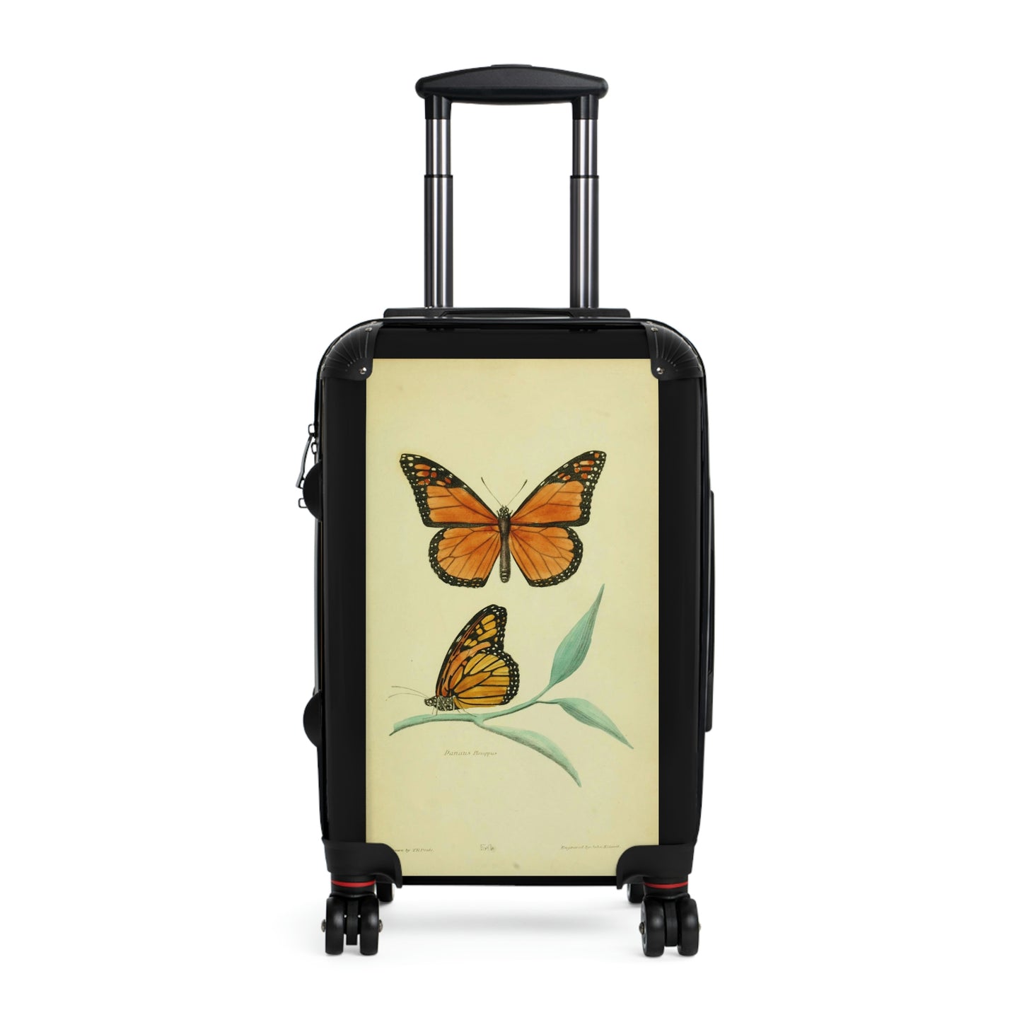 Geotrott Monarch Butterfly Danaus Plexippus Nymphalidae Animalia Lepidoptera Arthropoda Cabin Suitcase Extended Storage Adjustable Telescopic Handle Double Wheeled Polycarbonate Hard-Shell Built-In Lock
