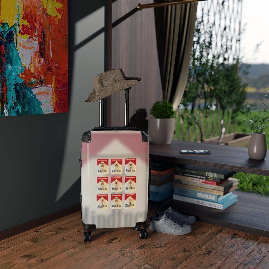 Geotrott Dont Smoke Rave Mindfuck Come To Nasa Country Nightclub Flyer Grid Cabin Suitcase Extended Storage Adjustable Telescopic Handle Double Wheeled Polycarbonate Hard-Shell Built-In Lock