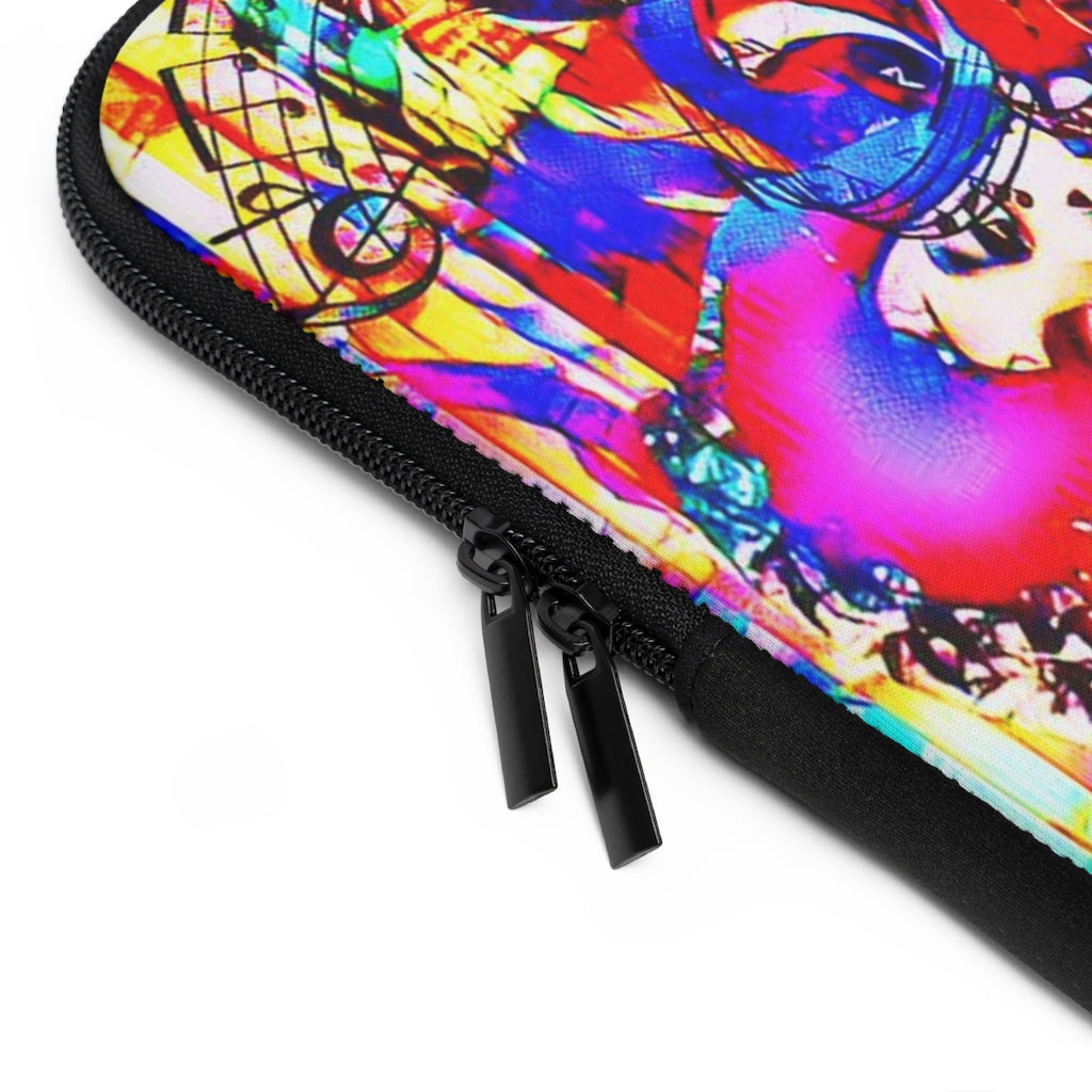 Getrott Graffiti of Prince Pattern Eddy Bogaert Laptop Sleeve-Laptop Sleeve-Geotrott
