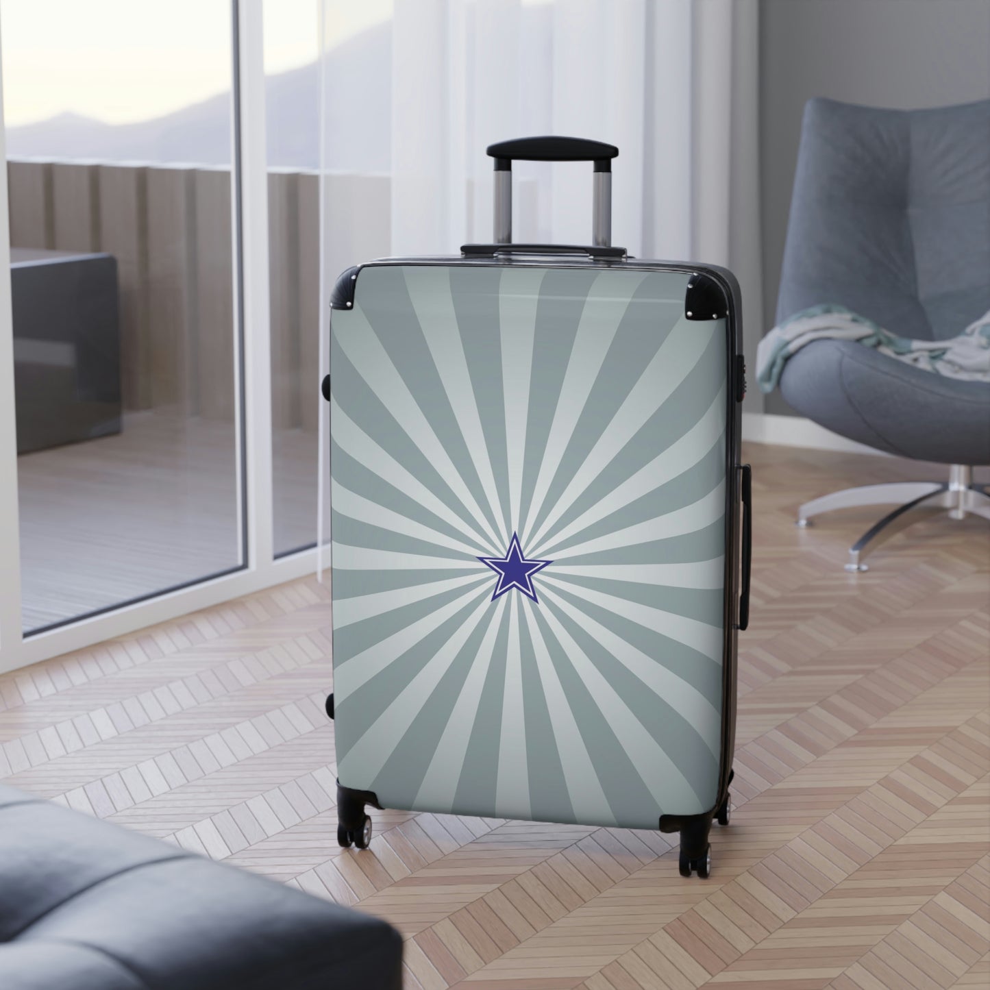Geotrott Dallas Cowboys National Football League Nfl Team Logo Cabin Suitcase Rolling Luggage Checking Bag