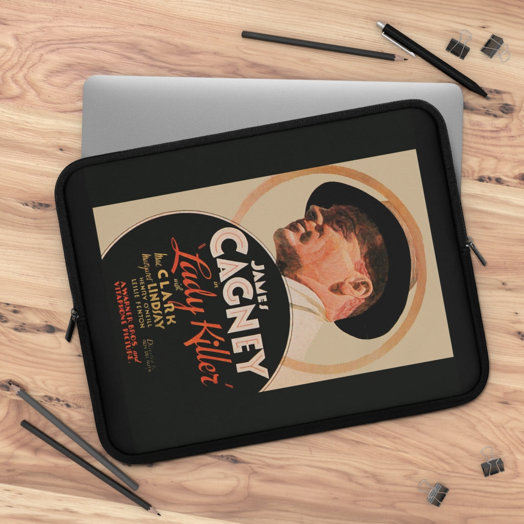 Geotrott Lady Killer Movie Poster Red Laptop Sleeve