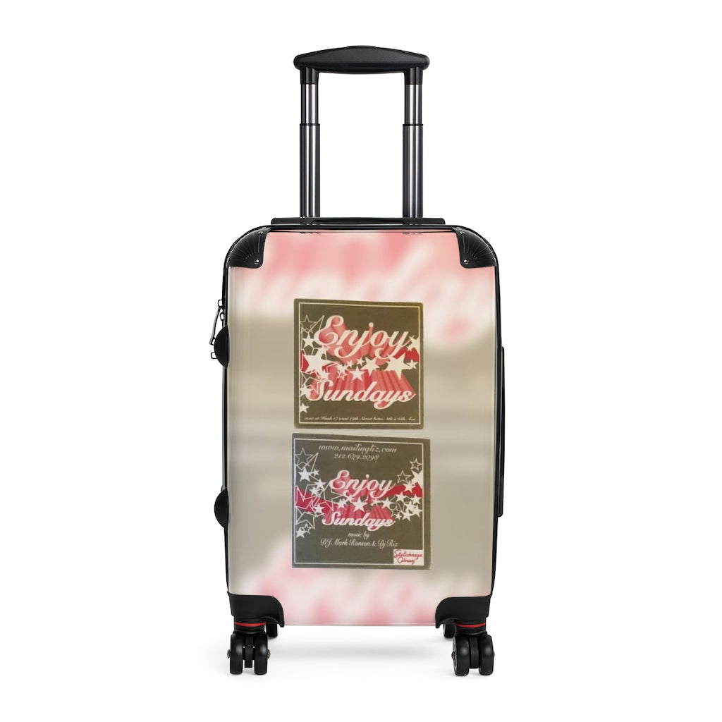 Geotrott Hush Nightclub Nyc Mailingliz Dj Mark Ronson Dj Riz Enjoy Sundays Party Flyer Cabin Suitcase Extended Storage Adjustable Telescopic Handle Double Wheeled Polycarbonate Hard-Shell Built-In Lock