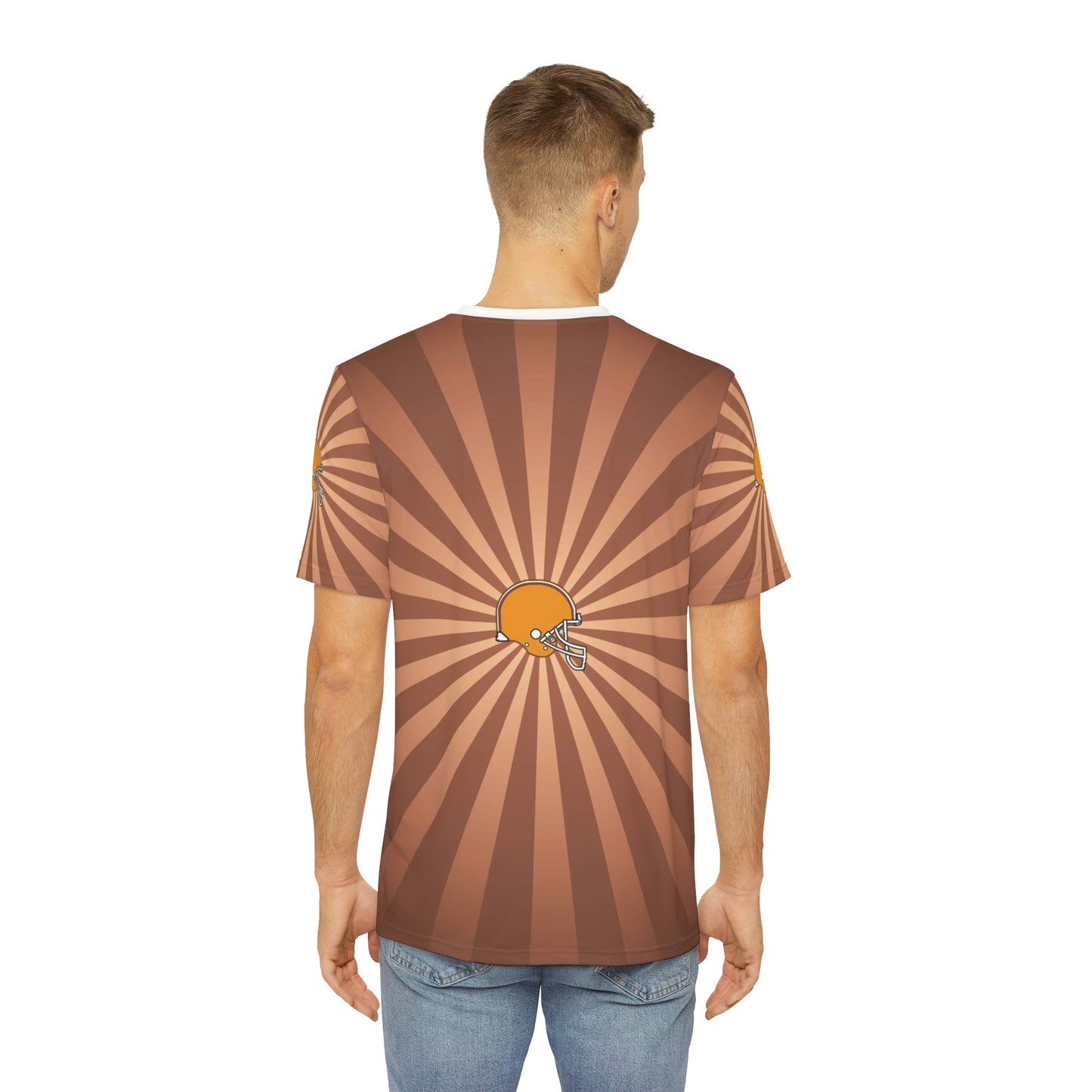Geotrott NFL Cleveland Browns Men's Polyester All Over Print Tee T-Shirt-All Over Prints-Geotrott