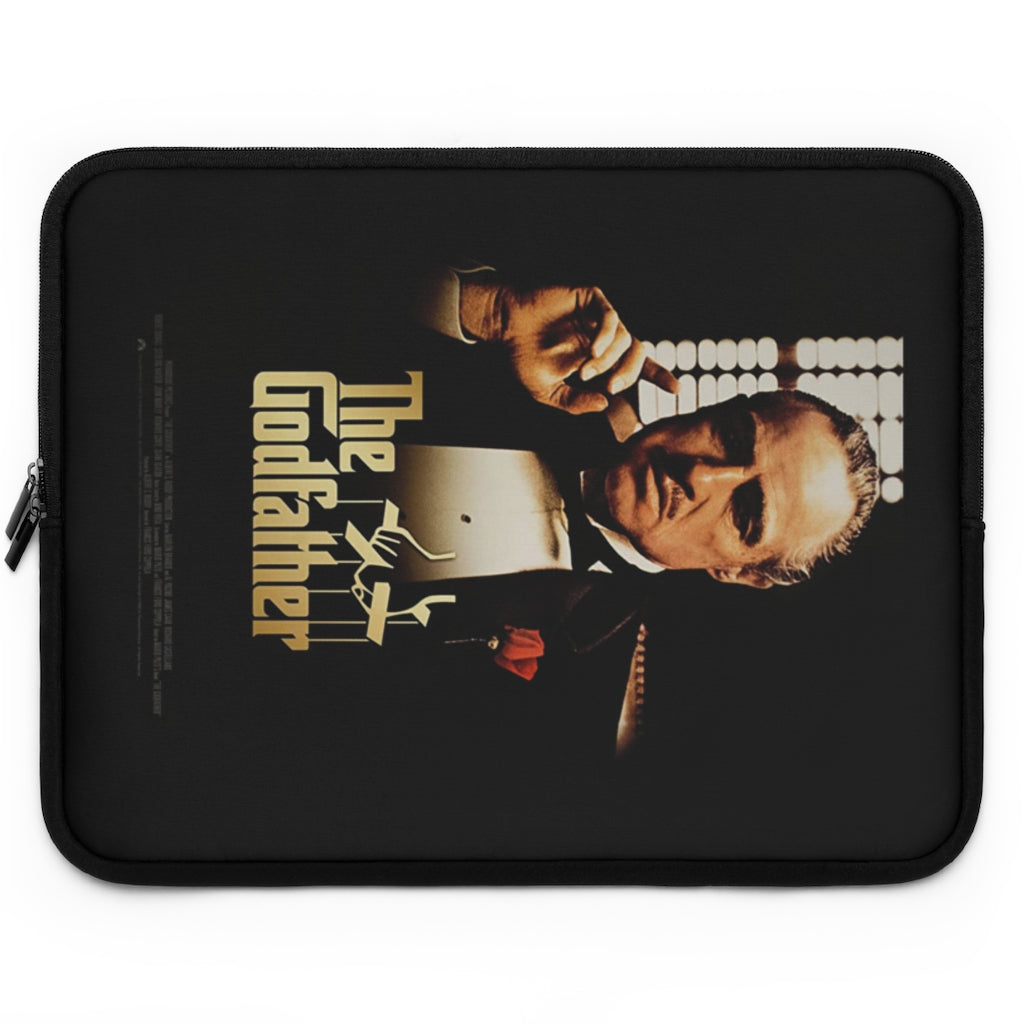 Geotrott The Godfather Movie Poster White Laptop Sleeve