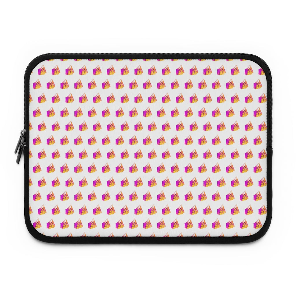 Getrott Old Sail Ships Pattern White Laptop Sleeve-Laptop Sleeve-Geotrott
