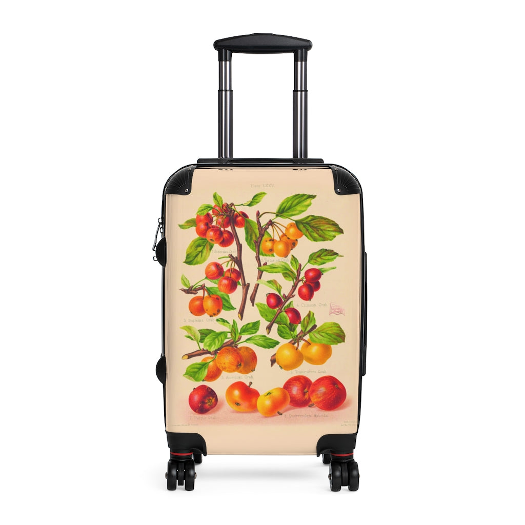 Geotrott Apple The Crab Apple Farm Collection Cabin Suitcase Extended Storage Adjustable Telescopic Handle Double Wheeled Polycarbonate Hard-Shell Built-In Lock